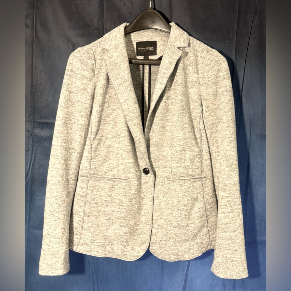 Banana Republic Long and Lean Blazer Gray Women’s Size Small